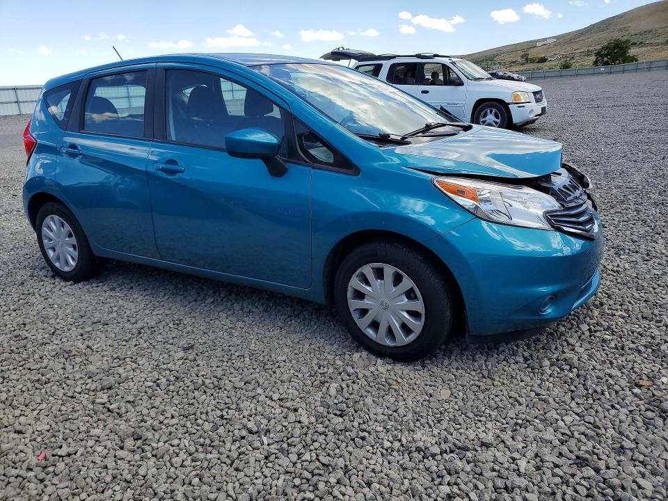 2016 Nissan Versa VIN 3N1CE2CP5GL350811 COPART salvage auction — FRONT END, Nv - Certificate Of Title (P), sold $800 on 2026-07-09 (photo 4)