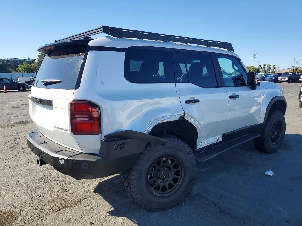 2025 Toyota Land cruiser VIN JTEABFAJ2S5017196 COPART salvage auction — REAR END, Ca - Salvage Certificate, sold $42,000 on 2026-07-06 (photo 3)