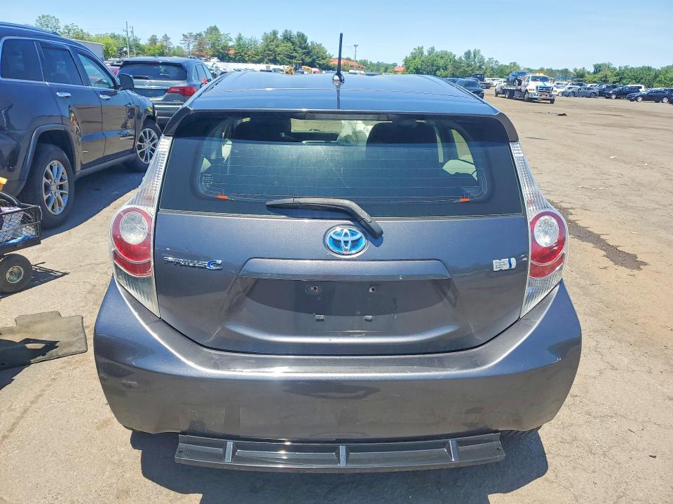 2012 Toyota Prius VIN JTDKDTB3XC1017800 COPART salvage auction — FRONT END, Nc - Salvage Certificate Of Title, sold $500 on 2026-07-07 (photo 6)