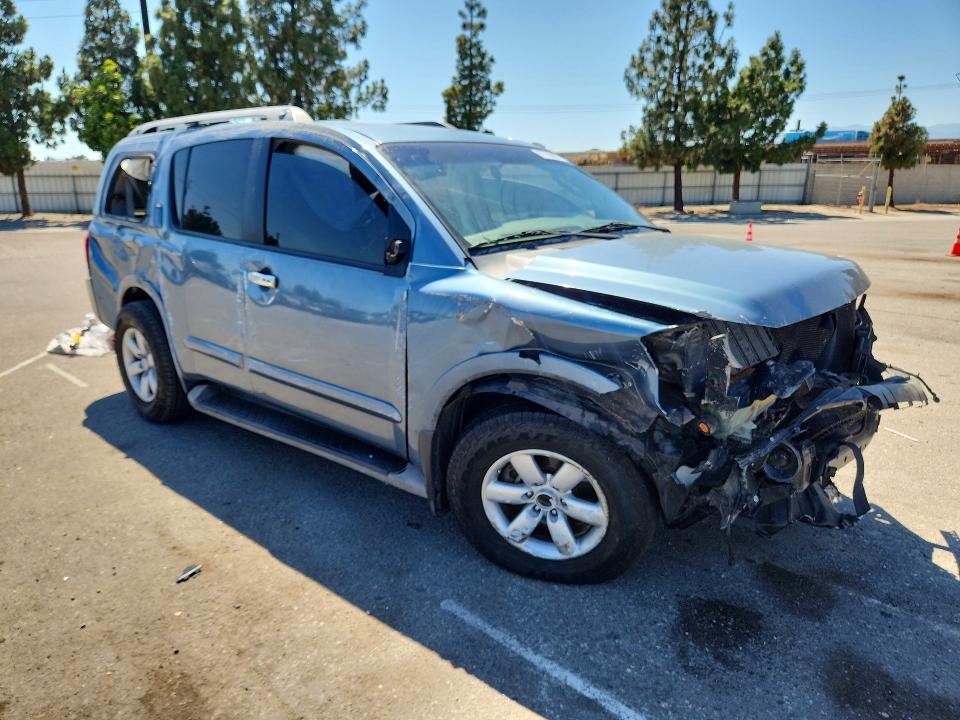 2012 Nissan Armada VIN 5N1AA0ND9CN621396 COPART salvage auction — FRONT END, Ca - Salvage Certificate, sold $650 on 2026-07-02 (photo 4)