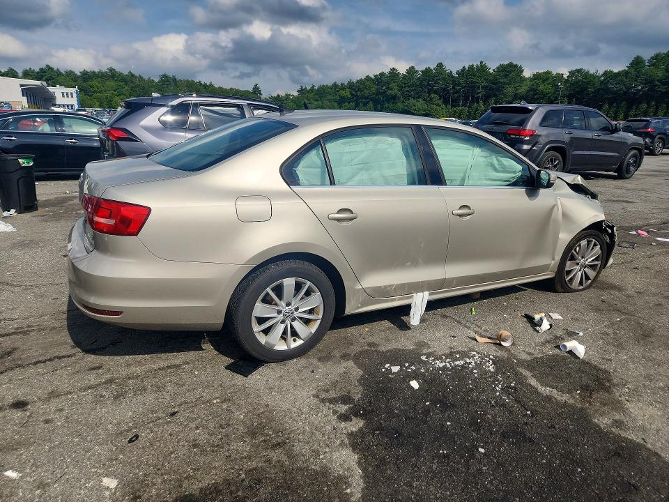 2015 Volkswagen Jetta VIN 3VWD17AJ6FM264258 COPART salvage auction — FRONT END, Wv - Salvage Certificate, sold $525 on 2026-07-23 (photo 3)