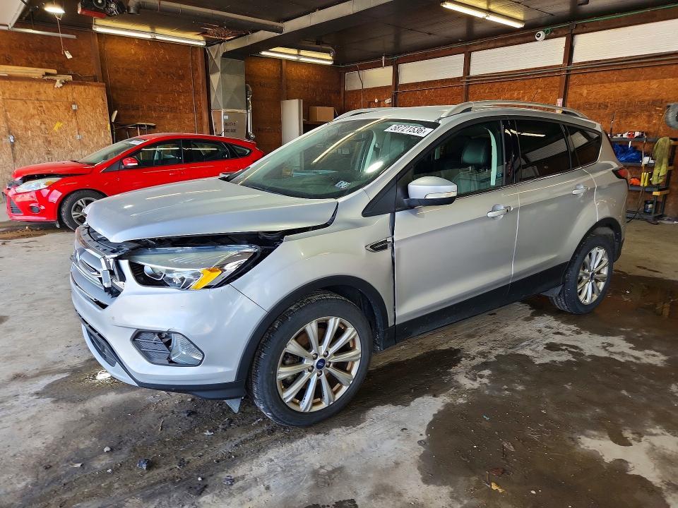 2017 Ford Escape VIN 1FMCU9JD3HUD06598 COPART salvage auction — FRONT END, PA - CERTIFICATE OF SALVAGE, sold $1,700 on 2026-07-02 (photo 1)