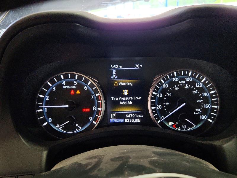 2019 Infiniti Q50 VIN JN1EV7AR4KM555304 COPART salvage auction — FRONT END, Salvage Title, sold $4,050 on 2026-07-30 (photo 9)