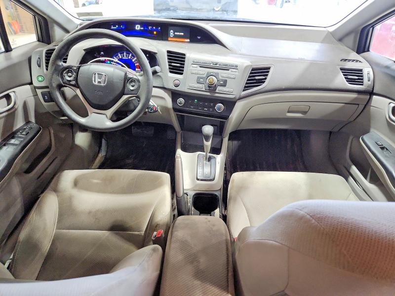 2012 Honda Civic VIN 19XFB2F55CE354563 COPART salvage auction — REAR END, PA - CERTIFICATE OF SALVAGE, sold $750 on 2026-07-02 (photo 8)