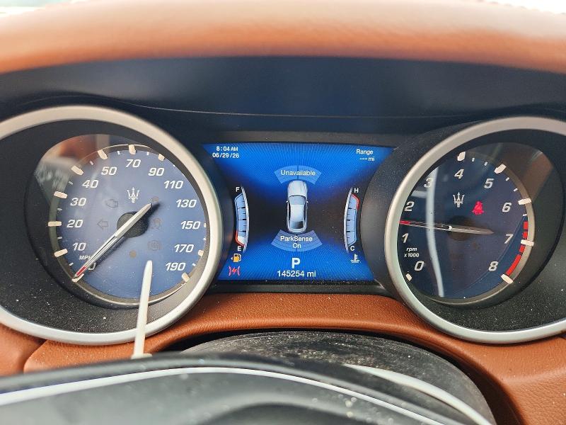 2018 Maserati Ghibli VIN ZAM57YTAXJ1278657 COPART salvage auction — FRONT END, MI - CERTIFICATE OF TITLE, sold $3,150 on 2026-07-14 (photo 9)