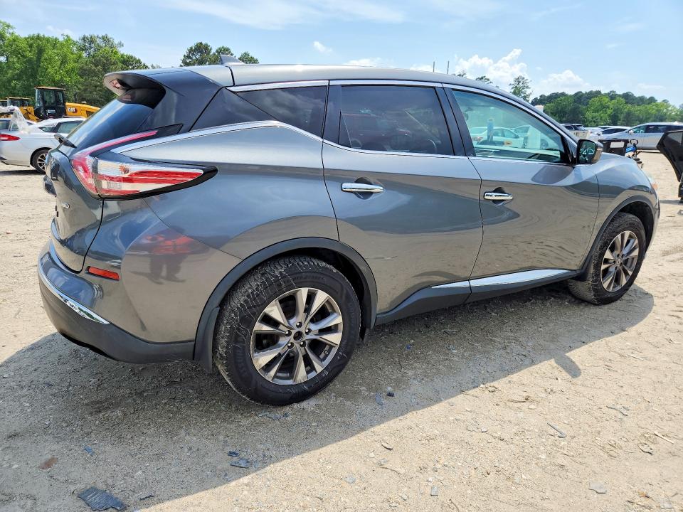 2017 Nissan Murano VIN 5N1AZ2MH8HN189822 COPART salvage auction — MINOR DENT/SCRATCHES, VA - CERTIFICATE OF TITLE, sold $1,700 on 2026-07-09 (photo 3)