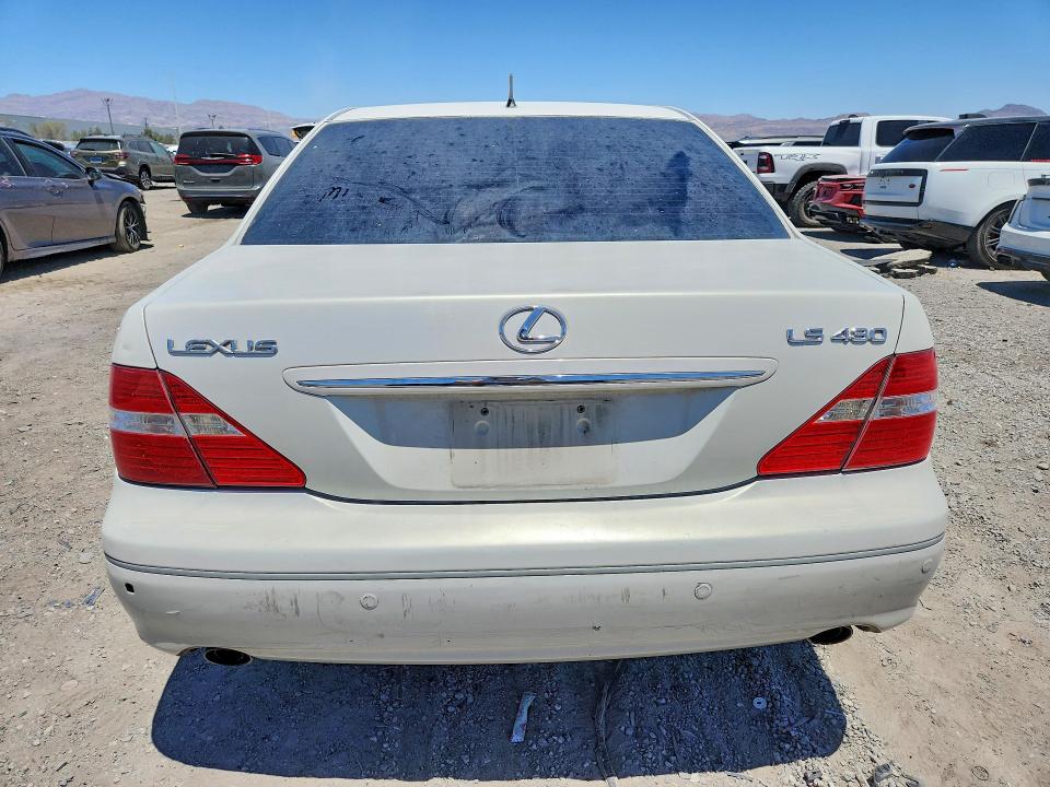 2004 Lexus Ls VIN JTHBN36FX40129486 COPART salvage auction — FRONT END, Nv - Salvage Title, sold $125 on 2026-07-21 (photo 6)