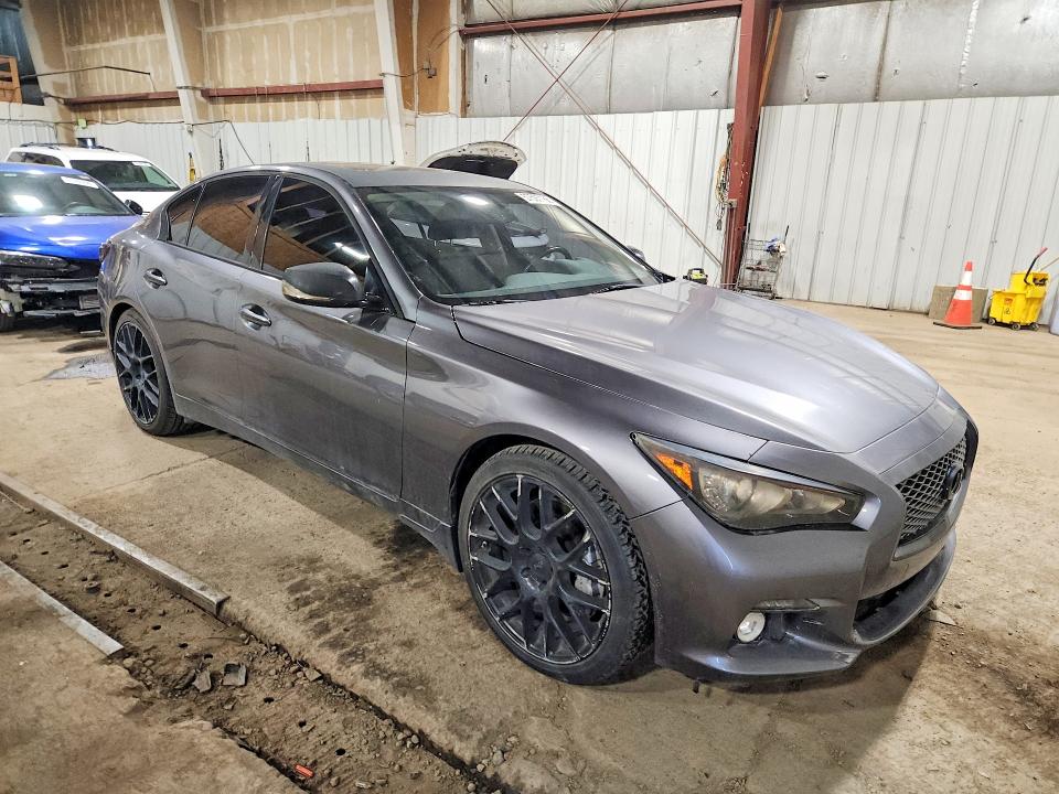 2014 Infiniti Q50 VIN JN1AV7ARXEM703149 COPART salvage auction — MINOR DENT/SCRATCHES, Ak - Certificate Of Vehicle Title (P), sold $4,700 on 2026-07-14 (photo 4)