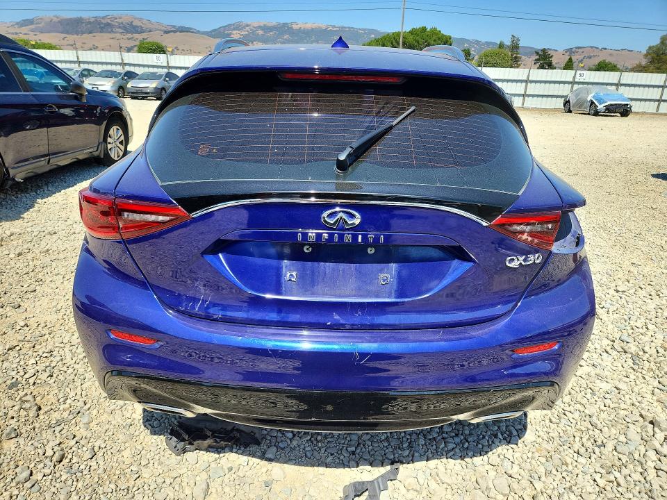 2017 Infiniti Qx30 VIN SJKCH5CP5HA031629 COPART salvage auction — FRONT END, Ca - Salvage Certificate, sold $2,650 on 2026-07-14 (photo 6)