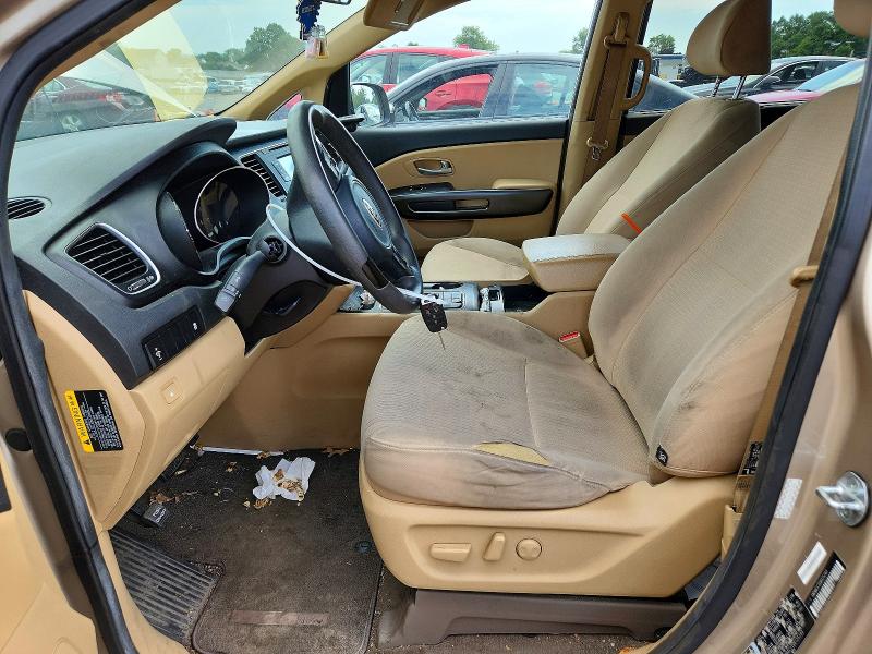 2016 Kia SEDONA VIN KNDMB5C11G6125240 COPART salvage auction — MECHANICAL, Nj - Certificate Of Title, sold $1,250 on 2026-07-10 (photo 7)