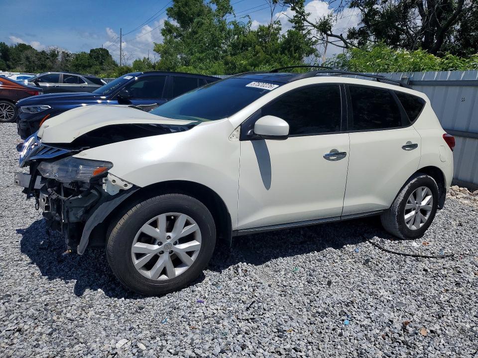 2011 Nissan Murano VIN JN8AZ1MU5BW067680 COPART salvage auction — FRONT END, Fl - Cert Of Title Slvg Rebuildable, sold $500 on 2026-07-10 (photo 1)
