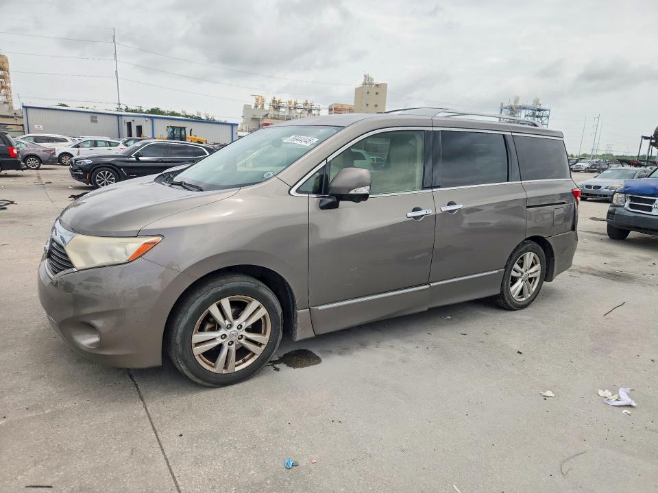 2015 Nissan Quest VIN JN8AE2KP9F9124286 COPART salvage auction — REAR END, Id - Salvage Certificate Of Title, sold $1,500 on 2026-07-29 (photo 1)