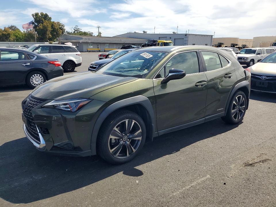 2021 Lexus Ux 250h VIN JTHX9JBH0M2038043 COPART salvage auction — REAR END, CA - SALVAGE CERTIFICATE, sold $12,200 on 2026-07-15 (photo 1)
