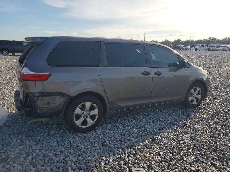 2015 Toyota Sienna VIN 5TDZK3DC4FS603191 COPART salvage auction — REAR END, Fl - Cert Of Title Slvg Rebuildable, sold $2,900 on 2026-07-10 (photo 3)