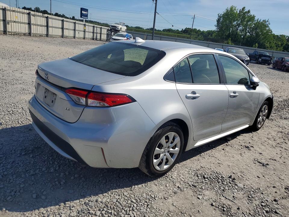 2020 Toyota Corolla VIN JTDEPRAE4LJ009881 COPART salvage auction — FRONT END, Id - Salvage Certificate Of Title, sold $3,600 on 2026-07-14 (photo 3)