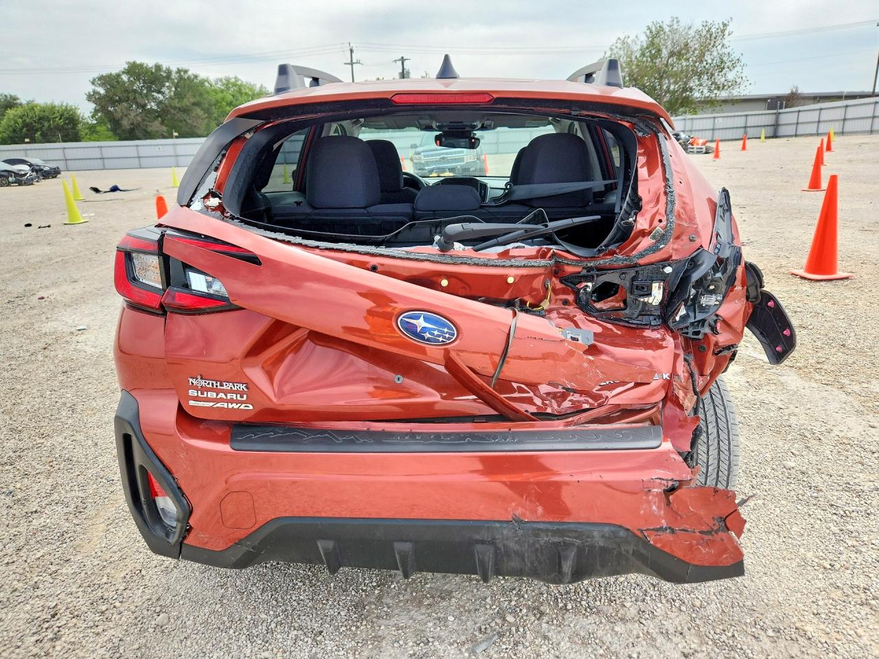 2025 Subaru Crosstrek VIN JF2GUHDC1SH213728 COPART salvage auction — Rear End, TX - SALVAGE VEHICLE TITLE, sold $3,150 on 2026-07-09 (photo 6)