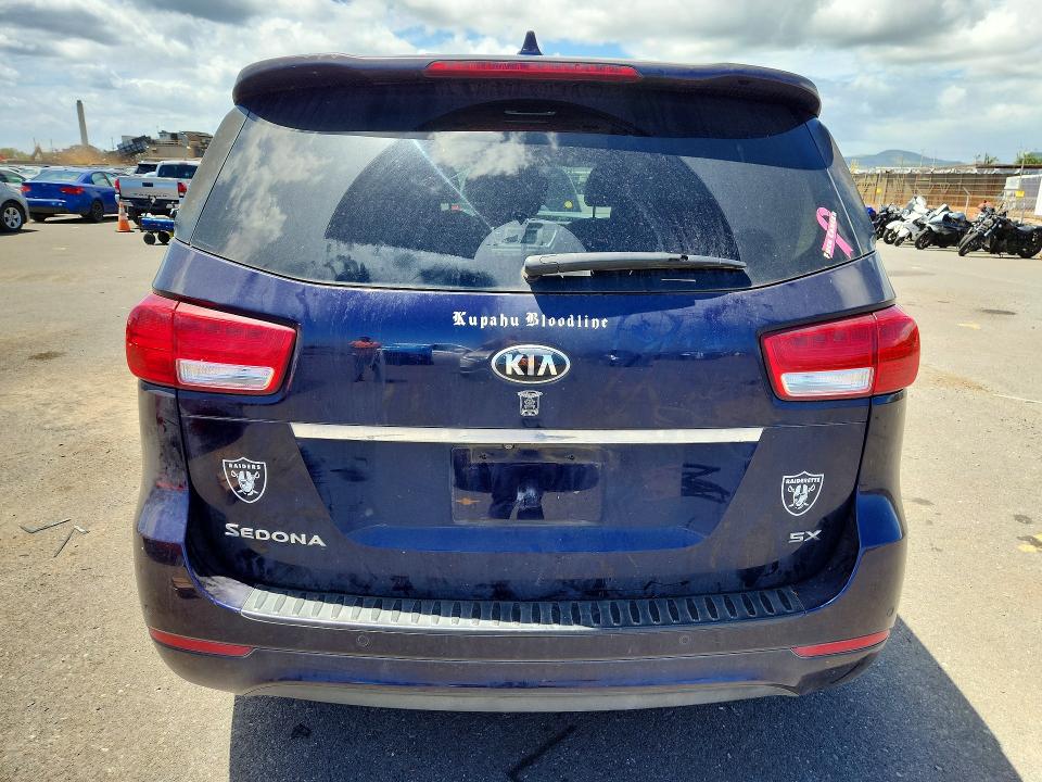 2018 Kia SEDONA VIN KNDMC5C14J6423074 COPART salvage auction — FRONT END, Hi - Certificate Of Salvage, sold $2 on 2026-07-27 (photo 6)