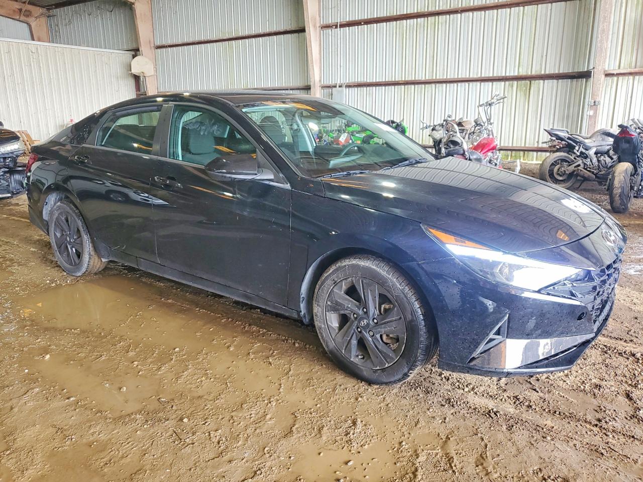 2023 Hyundai Elantra VIN 5NPLM4AG7PH089485 COPART salvage auction — Front End, TX - CERT OF TITLE-REBUILT SALVAGE (P), sold $12,200 on 2026-07-09 (photo 4)