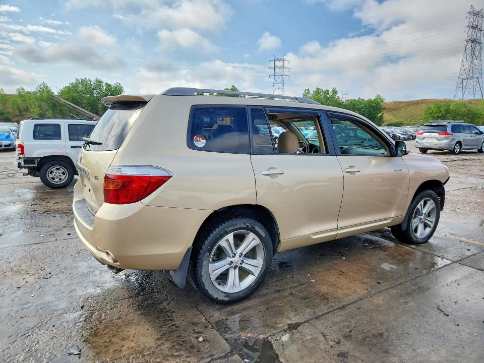2008 Toyota Highlander VIN JTEES43A982048426 COPART salvage auction — FRONT END, CO - SALVAGE TITLE, sold $1,650 on 2026-07-19 (photo 3)