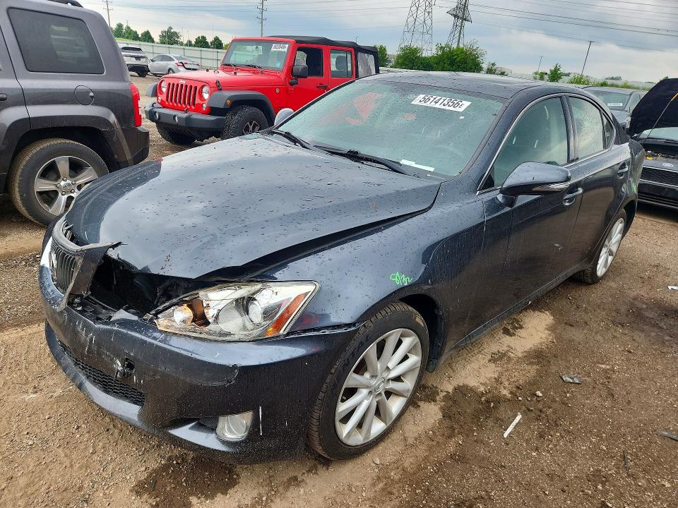 2010 Lexus Is VIN JTHCF5C2XA5043981 COPART salvage auction — FRONT END, Wv - Salvage Certificate, sold $1,250 on 2026-07-09 (photo 1)