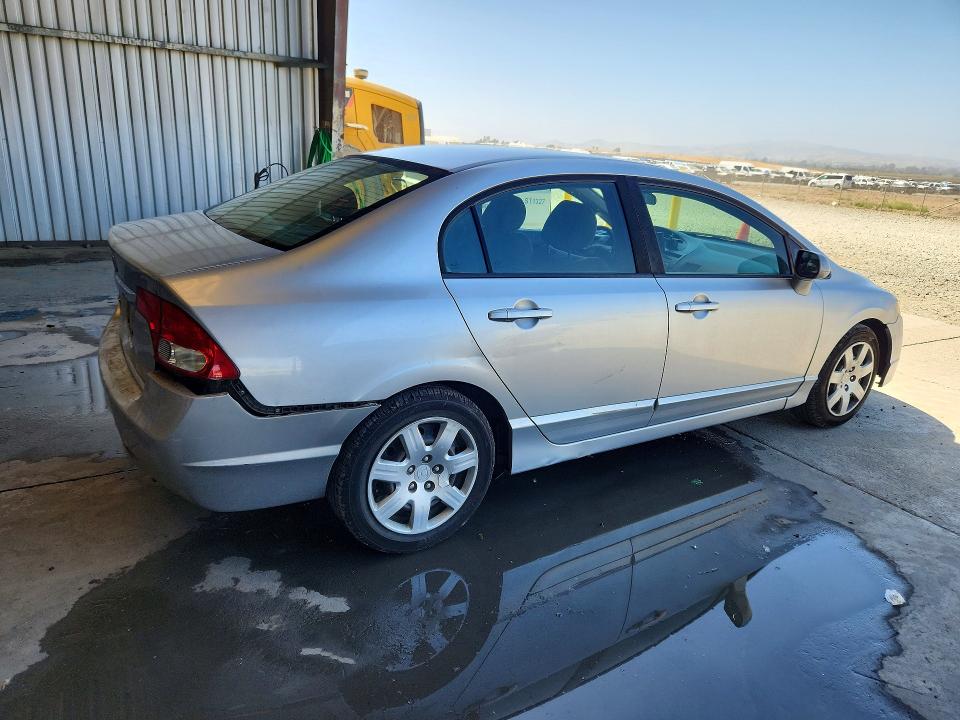 2009 Honda Civic VIN 19XFA16539E028086 COPART salvage auction — REAR END, Ca - Salvage Certificate, sold $1,000 on 2026-07-20 (photo 3)