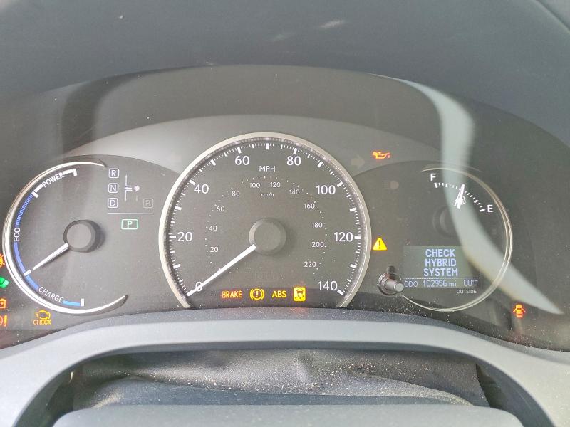 2016 Lexus Ct 200 VIN JTHKD5BH9G2264263 COPART salvage auction — REAR END, IN - BILL OF SALE - PARTS ONLY, sold $6,500 on 2026-07-10 (photo 9)