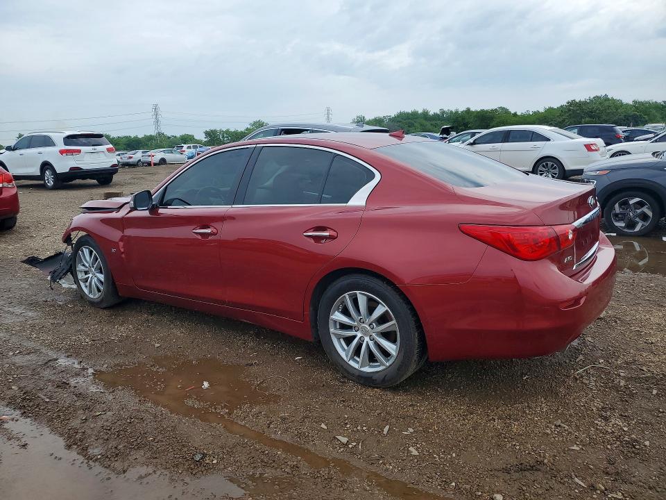 2014 Infiniti Q50 VIN JN1BV7AR9EM702661 COPART salvage auction — FRONT END, Il - Salvage Certificate, sold $575 on 2026-07-17 (photo 2)