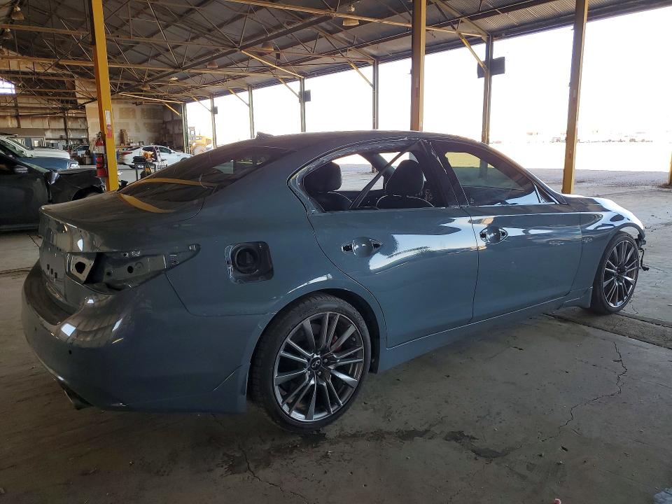 2021 Infiniti Q50 VIN JN1FV7DPXMM850425 COPART salvage auction — FRONT END, Az - Cert Of Title - Salvage, sold $5,700 on 2026-07-22 (photo 3)