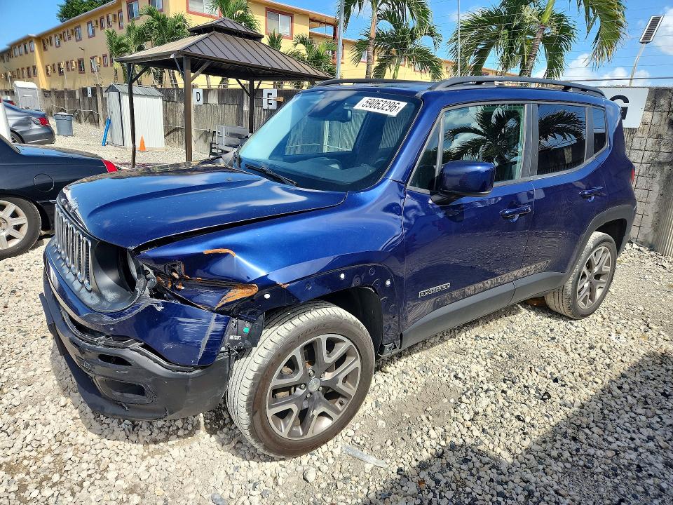 2017 Jeep Renegade VIN ZACCJBBBXHPF58920 COPART salvage auction — FRONT END, Fl - Cert Of Title-Rebuilt, sold $1,700 on 2026-07-31 (photo 1)