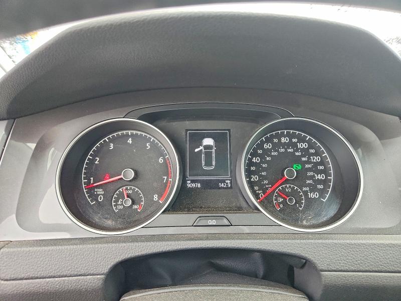 2017 Volkswagen Golf VIN 3VWH17AU2HM527019 COPART salvage auction — REAR END, Ct - Cert Of Title-Salvage, sold $3,250 on 2026-07-02 (photo 9)