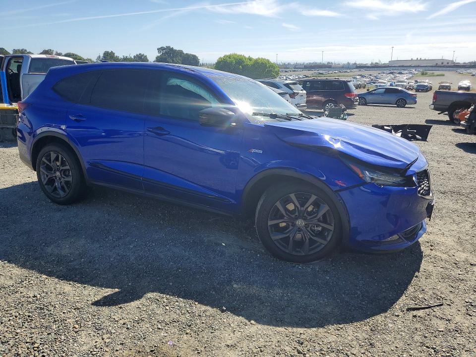 2022 Acura Mdx VIN 5J8YE1H00NL045154 COPART salvage auction — ALL OVER, Ca - Salvage Certificate, sold $8,000 on 2026-07-02 (photo 4)