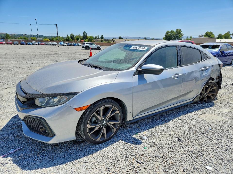 2018 Honda Civic VIN SHHFK7G48JU233146 COPART salvage auction — SIDE, Ca - Salvage Certificate, sold $3,500 on 2026-07-15 (photo 1)