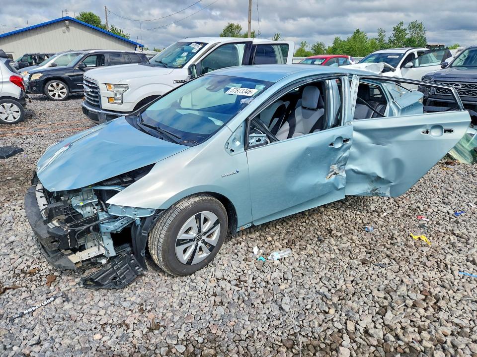2018 Toyota Prius VIN JTDKBRFU1J3591540 COPART salvage auction — SIDE, Il - Salvage Certificate, sold $2,100 on 2026-07-27 (photo 1)