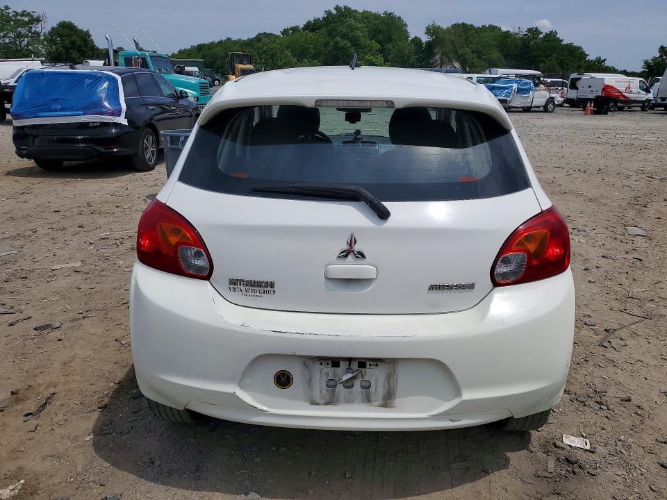 2015 Mitsubishi Mirage VIN ML32A3HJ8FH004587 COPART salvage auction — FRONT END, Md - Certificate Of Title, sold $425 on 2026-07-30 (photo 6)
