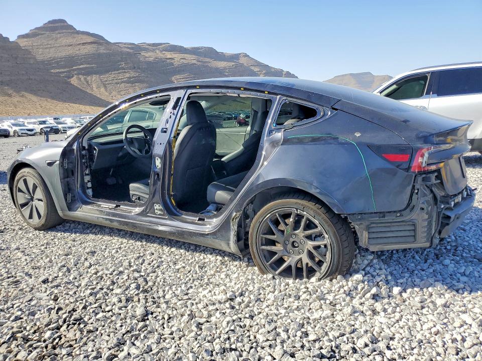 2024 Tesla Model 3 VIN 5YJ3E1EA6RF827988 COPART salvage auction — SIDE, Nv - Salvage Title, sold $9,600 on 2026-07-20 (photo 2)
