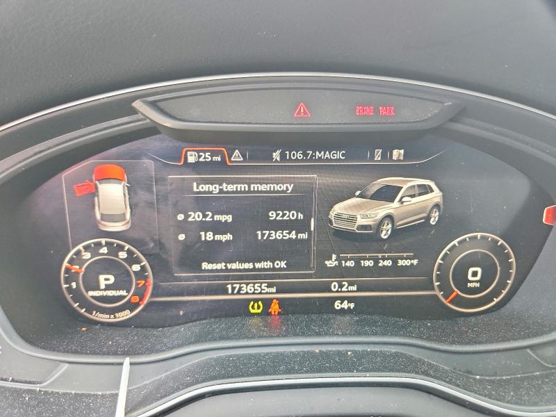2018 Audi Q5 VIN WA1BNAFY3J2233965 COPART salvage auction — FRONT END, Ma - Certificate Of Title, sold $5,100 on 2026-07-30 (photo 9)