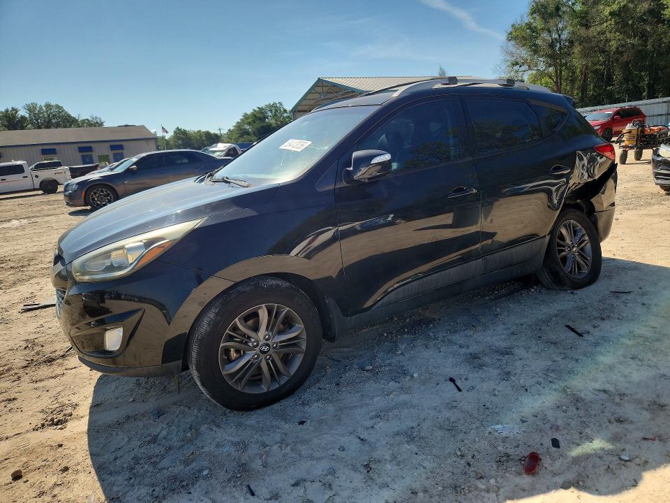 2014 Hyundai Tucson VIN KM8JUCAG8EU941715 COPART salvage auction — REAR END, FL - CERT OF TITLE SLVG REBUILDABLE, sold $1,600 on 2026-07-24 (photo 1)