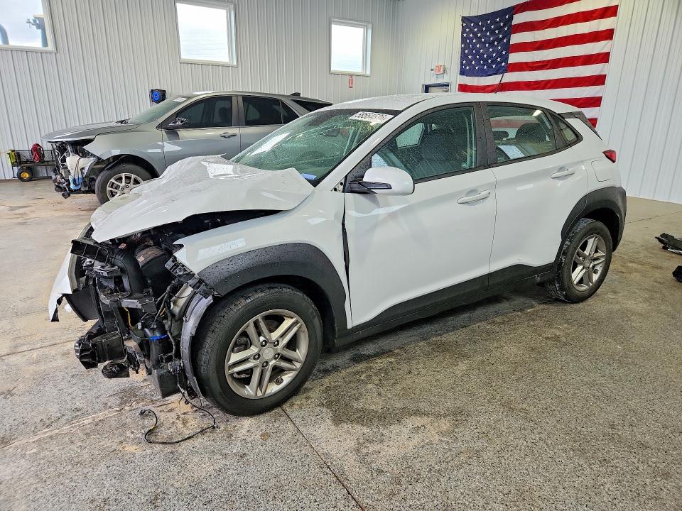 2020 Hyundai Kona VIN KM8K12AA7LU573026 COPART salvage auction — FRONT END, Oh - Cert Of Title-Salvage, sold $1,050 on 2026-07-31 (photo 1)