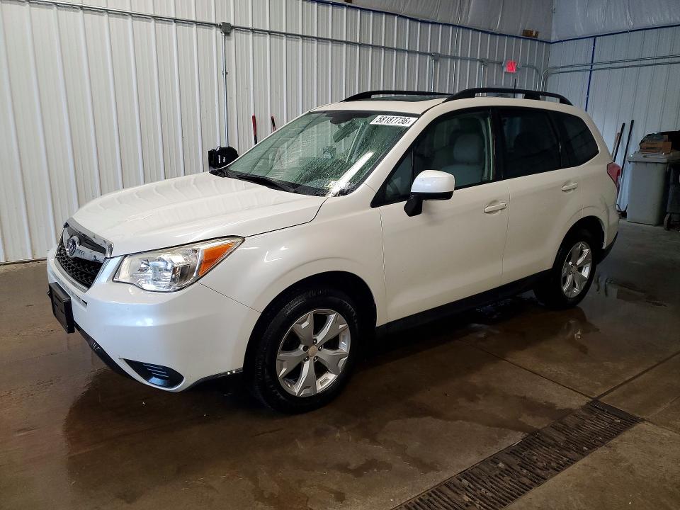 2015 Subaru Forester VIN JF2SJAFC7FH585216 COPART salvage auction — VANDALISM, Pa - Certificate Of Salvage, sold $2,950 on 2026-07-08 (photo 1)