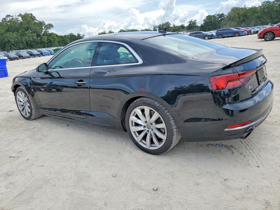 2018 Audi A5 VIN WAUPNAF57JA135042 COPART salvage auction — FRONT END, Fl - Cert Of Title Slvg Rebuildable, sold $275 on 2026-07-21 (photo 2)