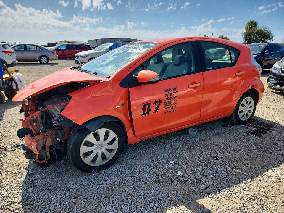 2012 Toyota Prius VIN JTDKDTB30C1005543 COPART salvage auction — FRONT END, CA - SALVAGE CERTIFICATE, sold $325 on 2026-07-24 (photo 1)