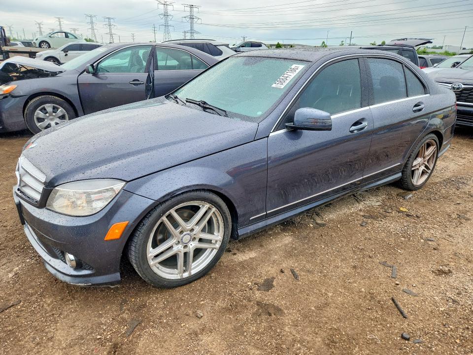 2010 Mercedes-benz C class VIN WDDGF8BB6AR127199 COPART salvage auction — FRONT END, Il - Certificate Of Title, sold $425 on 2026-07-07 (photo 1)