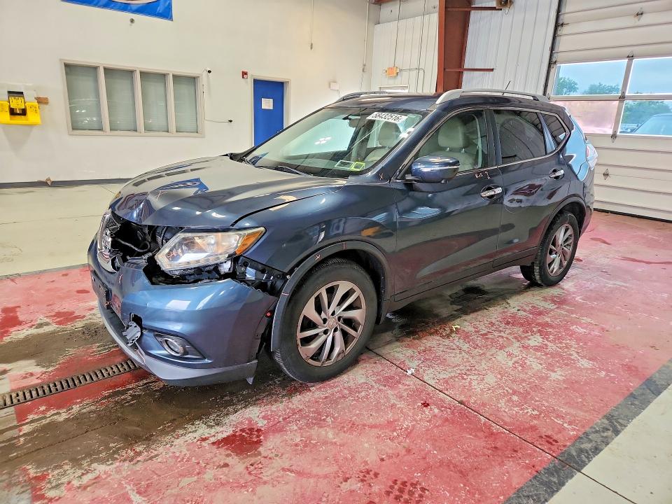 2014 Nissan VIN 5N1AT2MV5EC827653 COPART salvage auction — FRONT END, Ny - Mv-907A Salvage Certificate, sold $725 on 2026-07-06 (photo 1)