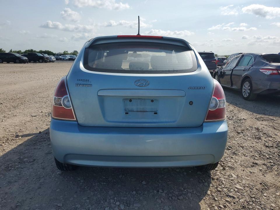 2009 Hyundai Accent VIN KMHCM36C19U128611 COPART salvage auction — MINOR DENT/SCRATCHES, TX - SALVAGE VEHICLE TITLE (P), sold $600 on 2026-07-09 (photo 6)