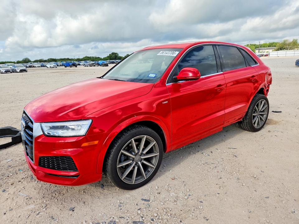 2018 Audi Q3 VIN WA1JCCFS5JR026039 COPART salvage auction — REAR END, Tx - Salvage Vehicle Title, sold $2,400 on 2026-07-23 (photo 1)