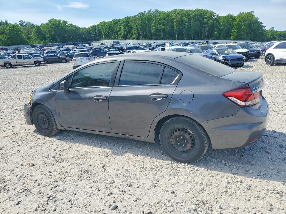 2013 Honda VIN 2HGFB2F51DH523260 COPART salvage auction — FRONT END, Ma - Cert Of Title-Reconstrctd Coll, sold $1,150 on 2026-07-22 (photo 2)