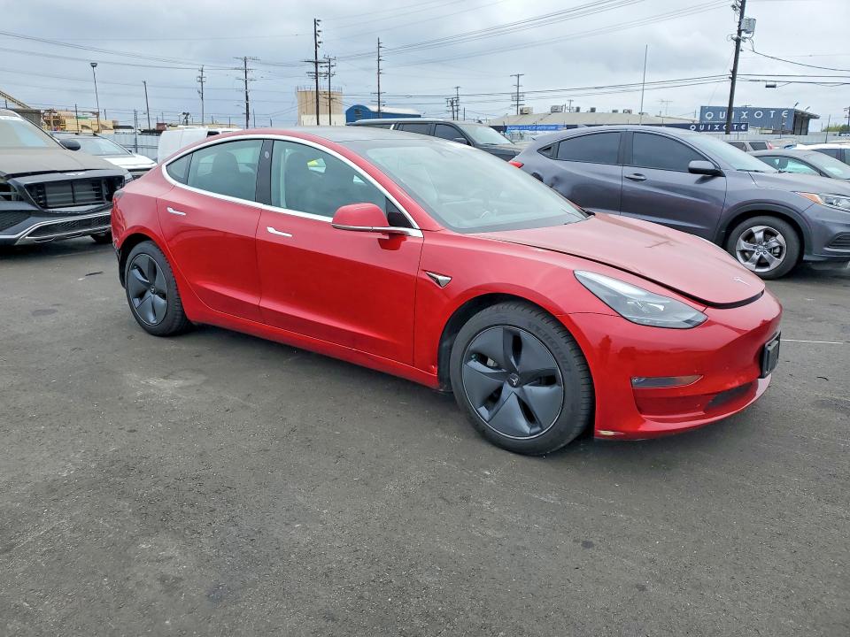 2020 Tesla Model 3 VIN 5YJ3E1EB3LF636013 COPART salvage auction — REAR END, Ca - Salvage Certificate, sold $5,700 on 2026-07-13 (photo 4)