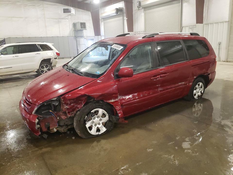 2010 Kia SEDONA VIN KNDMG4C35A6328815 COPART salvage auction — FRONT END, Mn - Cert Of Title-Prior Salvage, sold $675 on 2026-07-06 (photo 1)