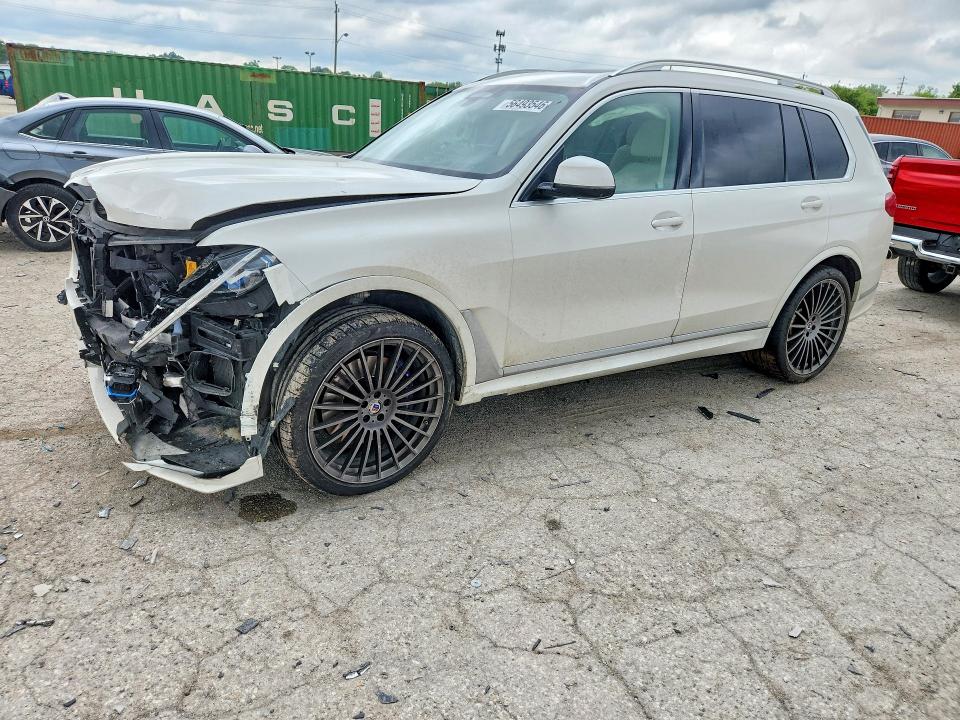 2022 BMW X7 VIN 5UXCX6C11N9K47299 COPART salvage auction — FRONT END, In - Cert Of Title-Salvage Title, sold $33,500 on 2026-07-31 (photo 1)