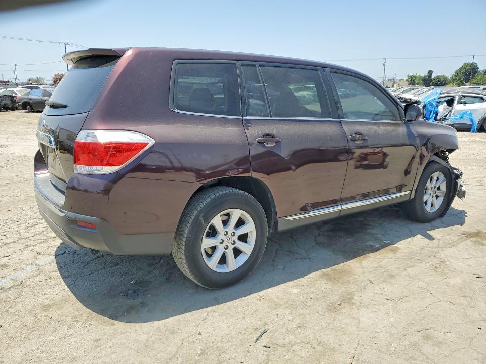 2012 Toyota VIN 5TDZA3EH7CS030702 COPART salvage auction — FRONT END, Ca - Salvage Certificate, sold $3,400 on 2026-07-30 (photo 3)